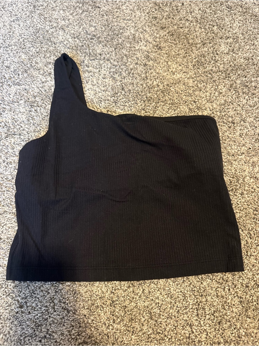 Lululemon Ribbed Nulu Asymmetrical Yoga Tank- Size 6